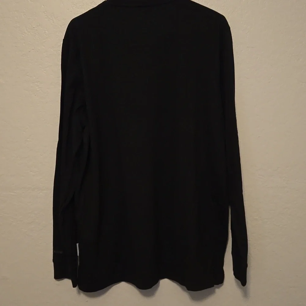 John Deere Black Long Sleeve Tee with Green Logo, Mens L - Picture 10 of 10